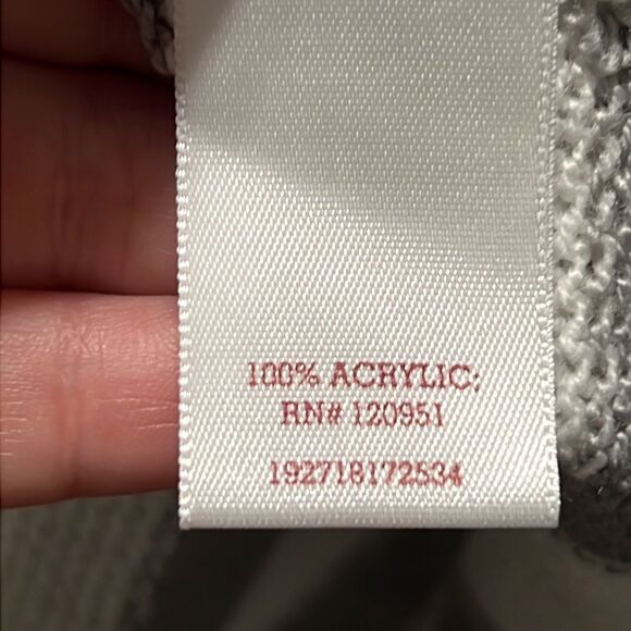 Striped Sweater Junior's Medium SO Gray & White Knit Round Neck Pullover - Picture 9 of 10